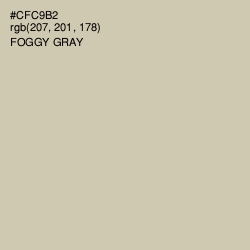 #CFC9B2 - Foggy Gray Color Image
